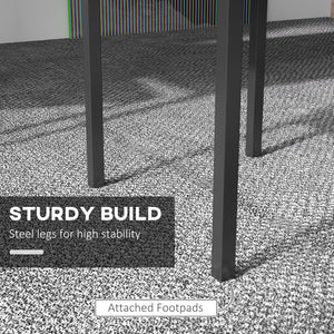 Set of 4 upholstered high-back chairs with padded seats