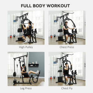 Appareil de musculation multifonction pour le tirage vertical et l'entraînement des jambes