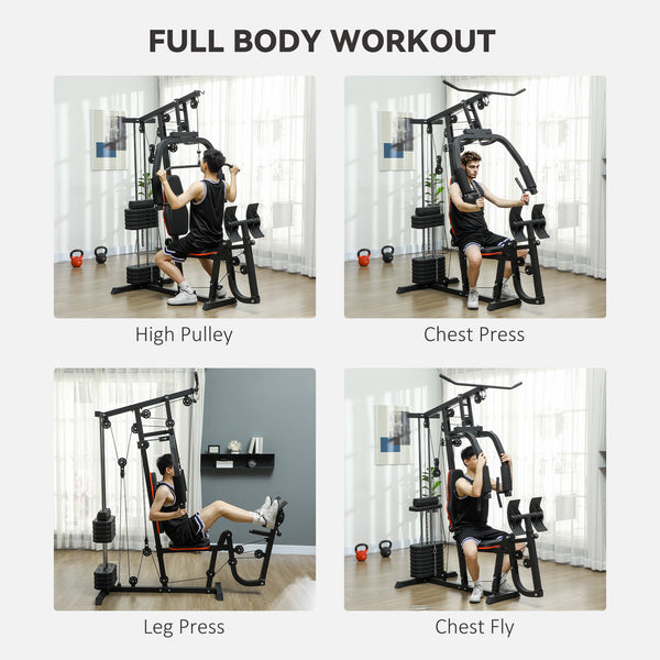 Appareil de musculation multifonction pour le tirage vertical et l'entraînement des jambes