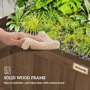 Jardinière en bois avec treillis pour plantes grimpantes