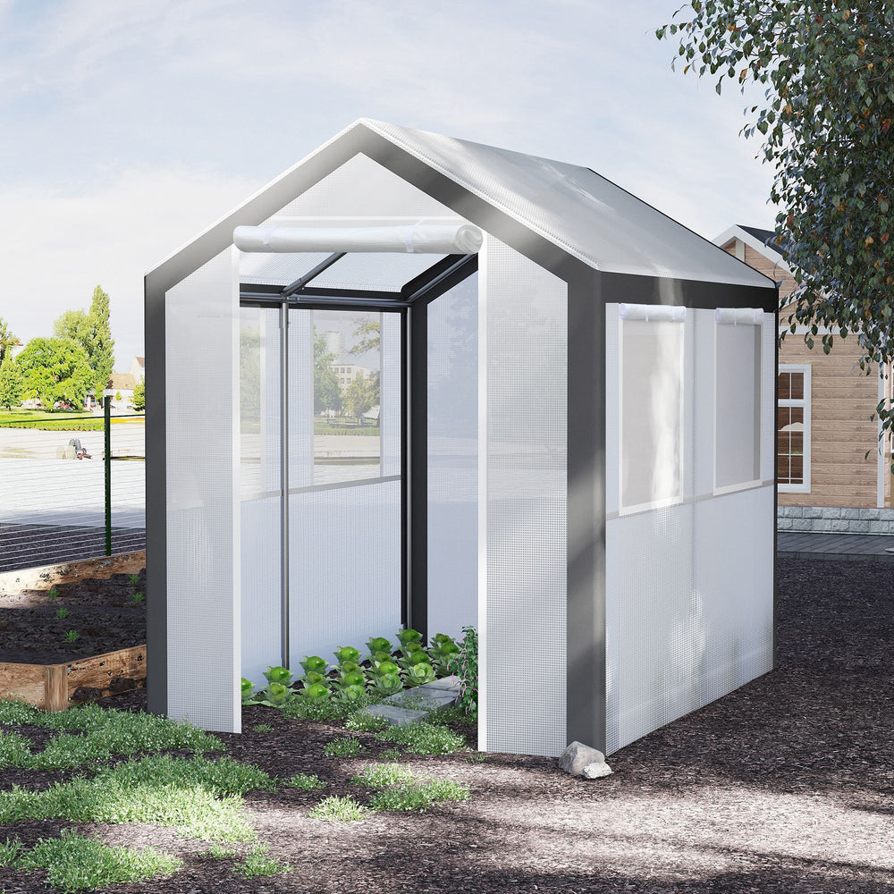 Sturdy garden greenhouse for growing outdoor vegetables
