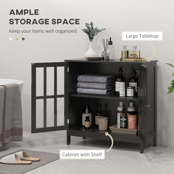 Buffet de cuisine à 2 portes, meuble de rangement moderne, noir