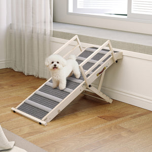 Rampe pliable pour animaux de compagnie avec 4 hauteurs réglables