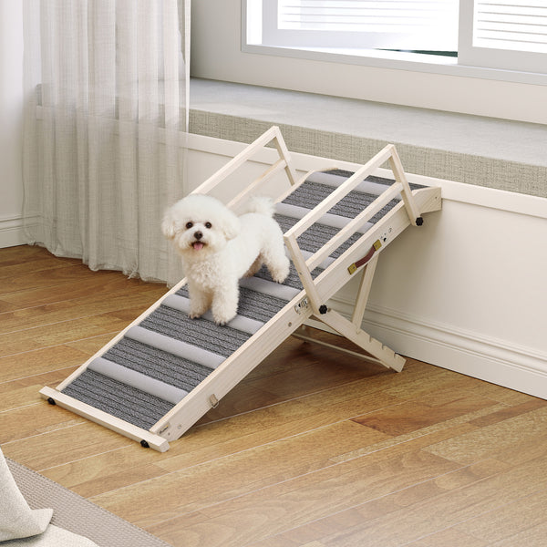 Rampe pliable pour animaux de compagnie avec 4 hauteurs réglables