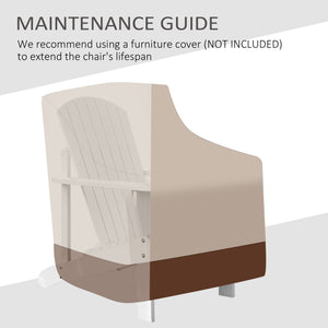 Chaise Adirondack classique Muskoka avec porte-gobelet, blanc