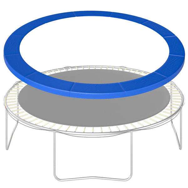12ft Trampoline Spring Cover, Plastic Trampoline Replacement Pad Gym Bounce Jump Cover EPE Foam Safety Guard Padding Outdoor, Blue