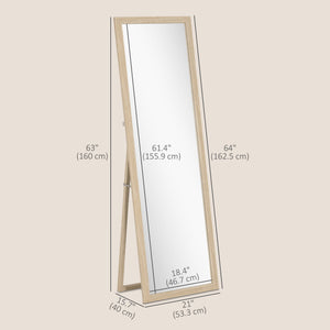 Miroir pleine longueur, beige