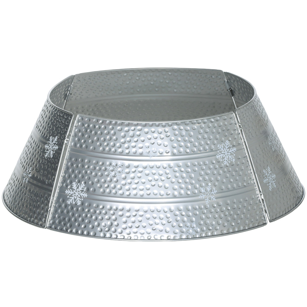 Cache-pied pour sapin de Noël de 66 cm avec motif flocon de neige