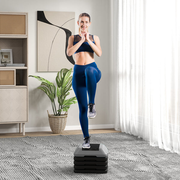 Stepper réglable en hauteur à 5 niveaux, gris