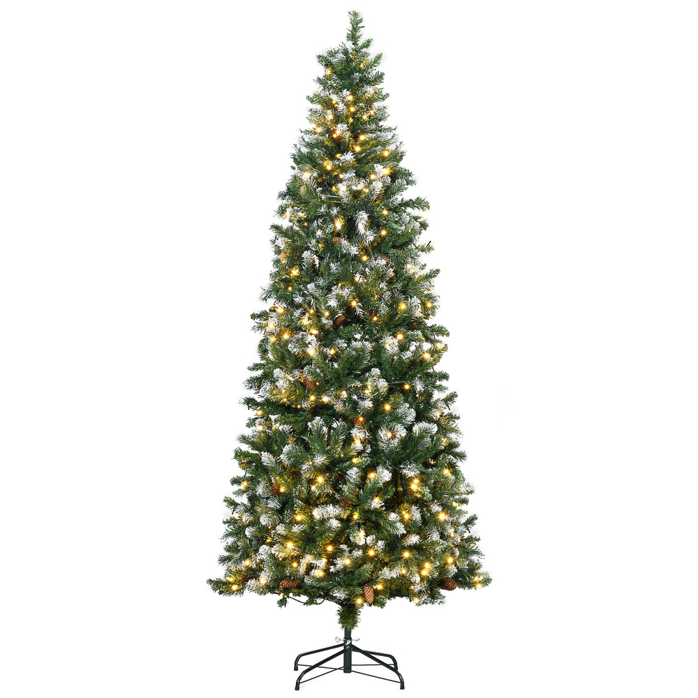 Sapins de Noël décoratif de 7,5 pieds pré-éclairé avec ouverture automatique