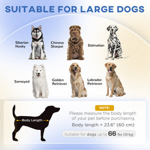 Canapé pour grands chiens avec housse lavable et coussinets antidérapants, gris