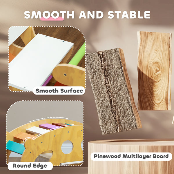 Module 2 en 1 arche en bois et bascule