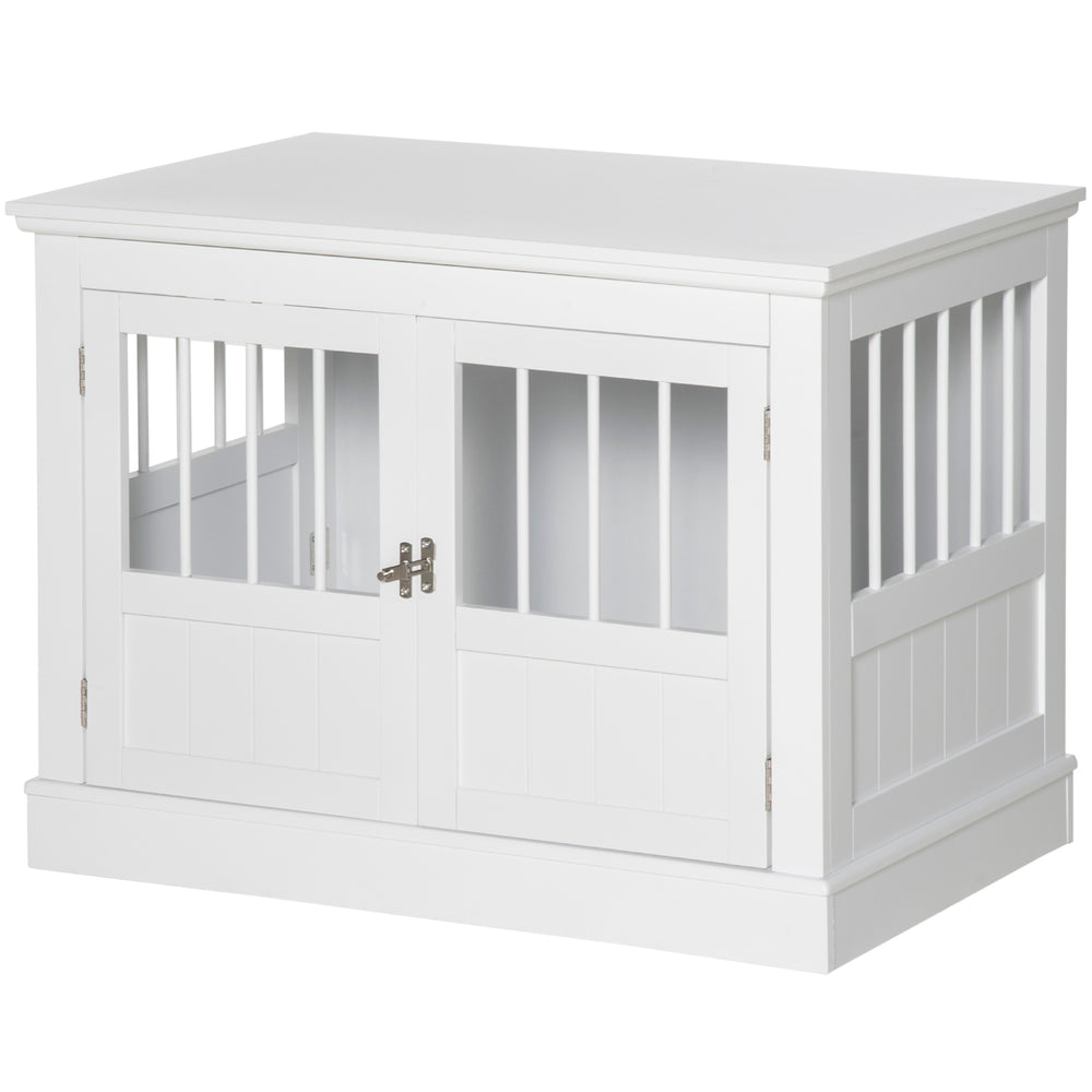 31" cabinet with three doors, white