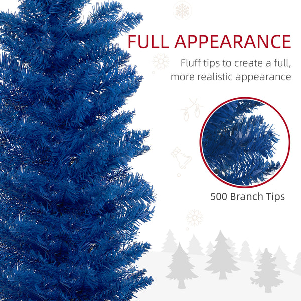 Sapin de Noël artificiel bleu foncé de 7 pieds