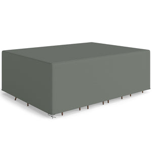 Patio Furniture Covers, Waterproof, Windproof Anti-UV 600D Heavy Duty Oxford Fabric Outdoor Furniture Cover for Dining Table Chair Set, 108" x 80" x 35", Charcoal Grey