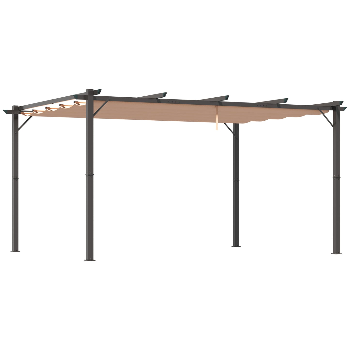 Pergola d'extérieur 10' x 13' en aluminium, sable