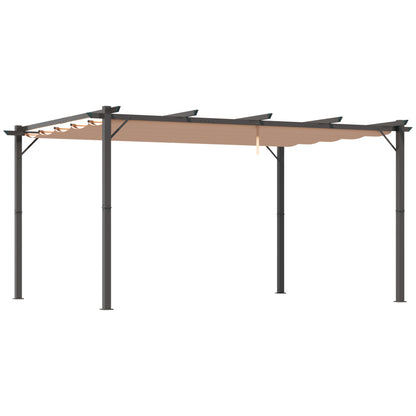 Pergola d'extérieur 10' x 13' en aluminium, sable