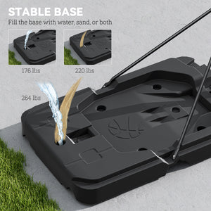 Panier de basket-ball de 2,3 à 3 m avec roues