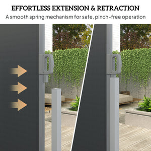 Store extérieur rétractable double face, gris anthracite