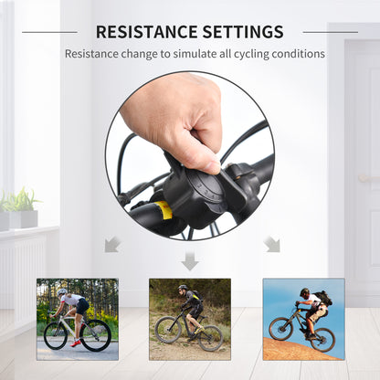 Magnetic Indoor Bike Mount with Quick Release Skewer, Silver