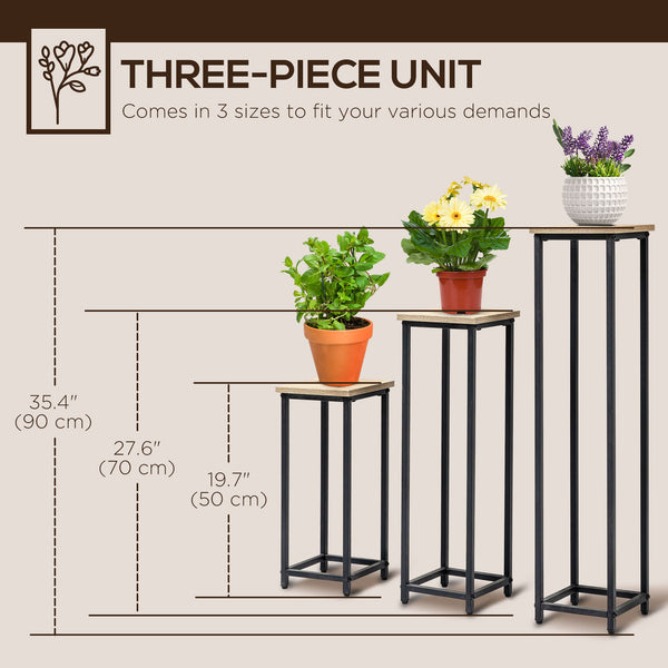 Set of 3 plant stands