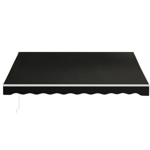 Store banne rétractable électrique 12'x10', avec télécommande, noir