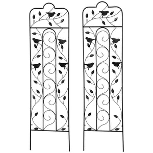 Lot de 2 treillis de jardin pour plantes grimpantes