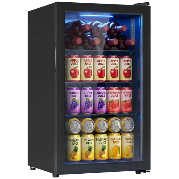 Réfrigérateur à boissons 2,1 pi³, 85 canettes, noir