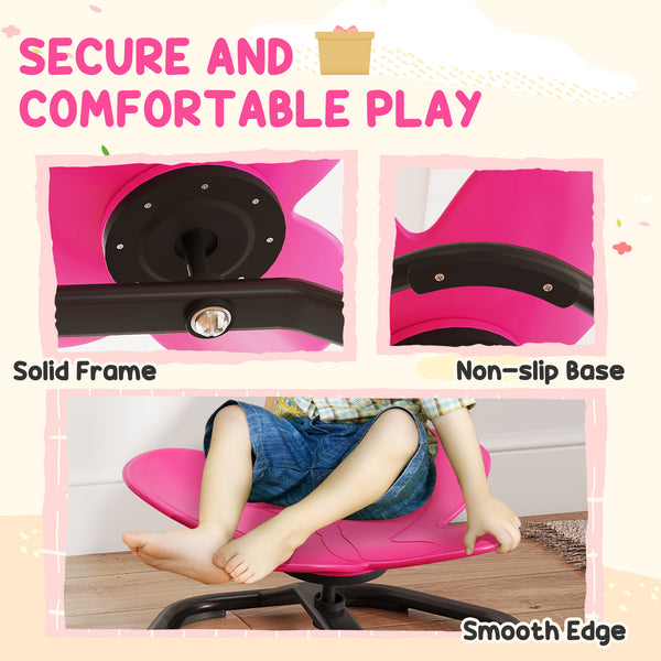 Pink Butterfly Children's Swivel Chair