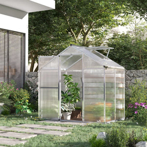 Serre de jardin avec panneaux en polycarbonate