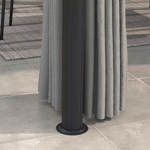 10' x 10' 2-Tier Outdoor Gazebo Canopy Tent with Zippered Mesh Sidewalls, Aluminum Frame for Patio, Backyard Light Gray