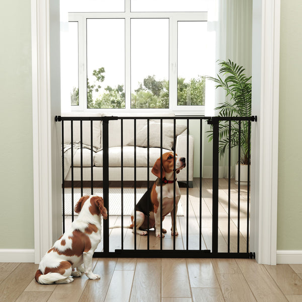 Barrière de sécurité pour chien à pression, noire