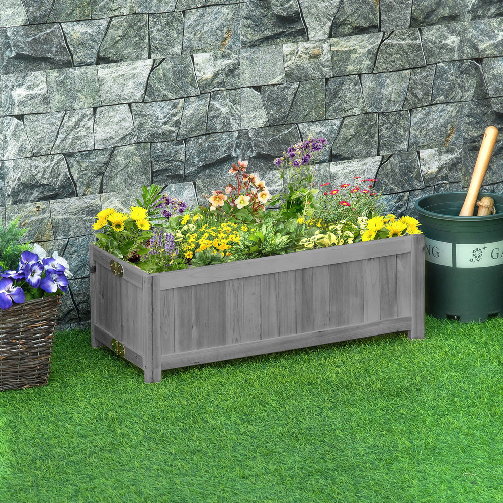 Jardinière surélevée pliable en bois pour jardin et terrasse