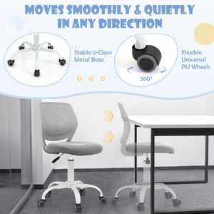 Chaise d'étude ergonomique pour enfants avec hauteur réglable