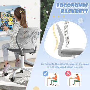Chaise d'étude ergonomique pour enfants avec hauteur réglable