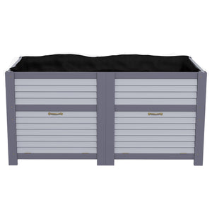 Jardinière surélevée en bois avec rangement