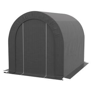 Sturdy and portable galvanized steel garden shed