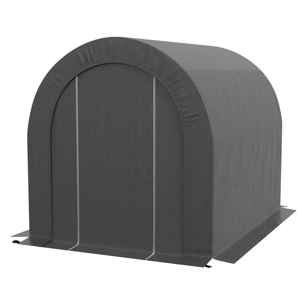 Sturdy and portable galvanized steel garden shed