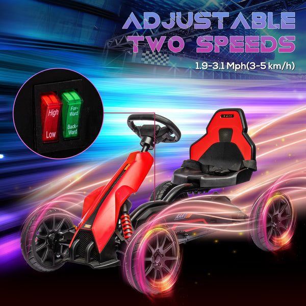 Kart électrique 12 V, rouge