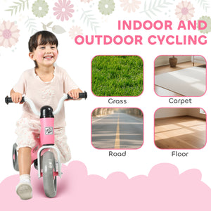 Vélo d'équilibre pour tout-petits de 12 à 36 mois rose