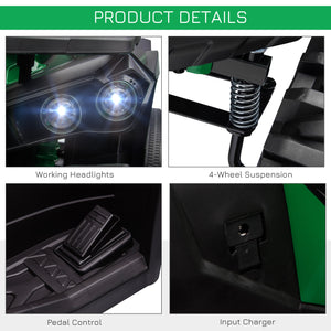 12V Green Off-Road Quad