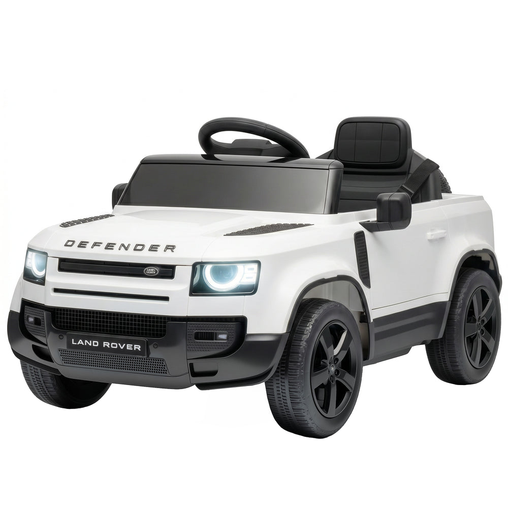 12V Kids Electric Ride-On Car with Remote Control, White