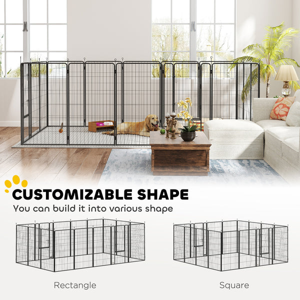 16-Panel Dog Playpen with Strap