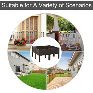 Potager surélevé 4 pièces en PP