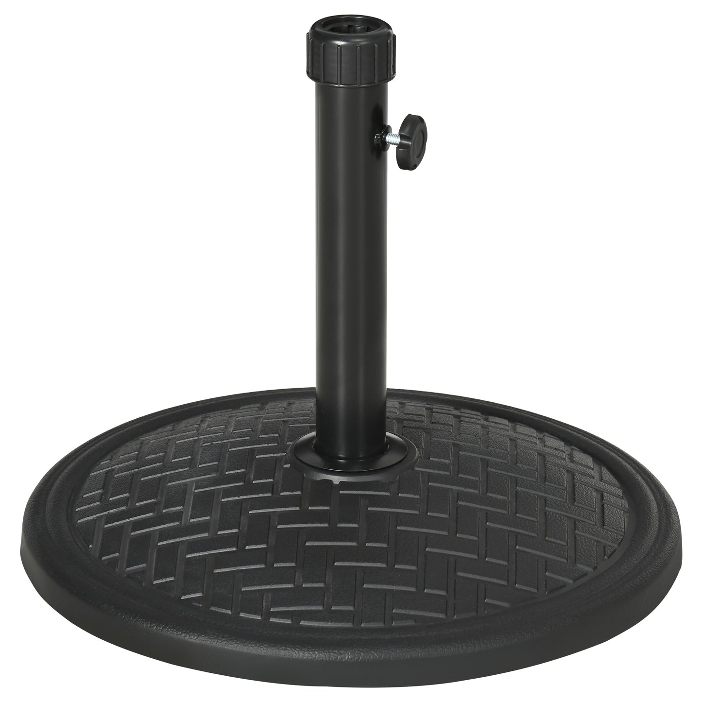 Support de parasol rond en béton, noir