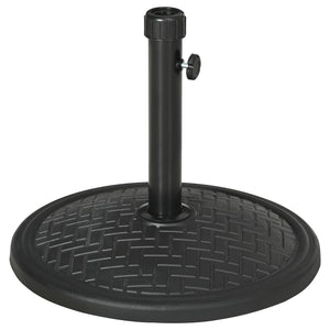 Support de parasol rond en béton, noir