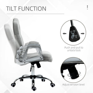 Chaise de bureau en velours avec roulettes pivotantes, grise
