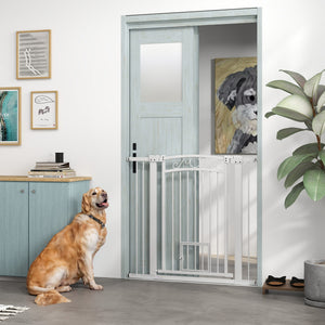 Barrière pour chien avec petite porte