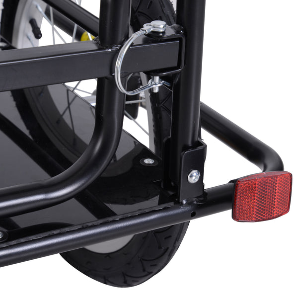 Folding trailer with hitch, black