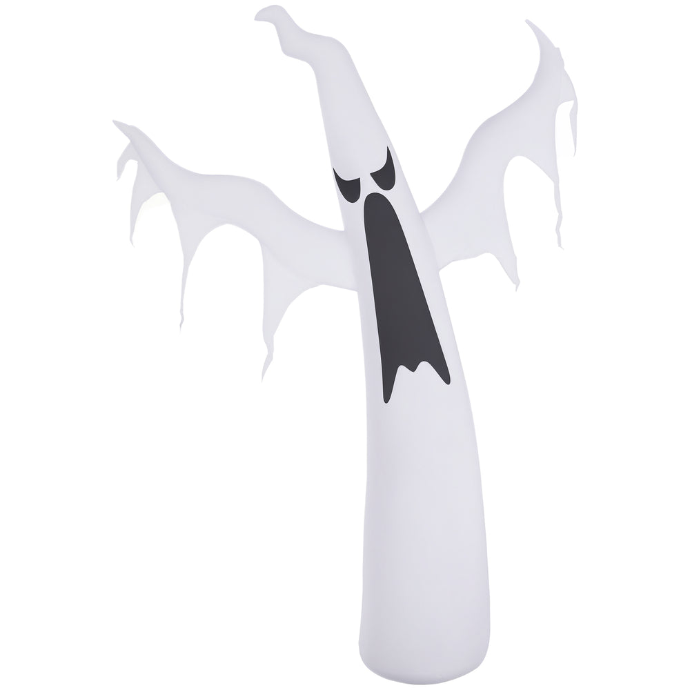 Fantôme gonflable blanc d'Halloween de 1,8 m de haut avec lumières LED